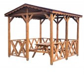 3x3 Ahşap KAMELYA 9m2 (Piknik Masa HEDİYELİ) thumbnail 1