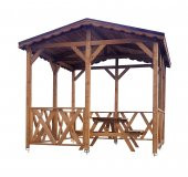 3x3 Ahşap KAMELYA 9m2 (Piknik Masa HEDİYELİ) thumbnail 2