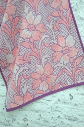 2Li 50x90 Begonya Desenli Jakar El-Yüz Havlusu - 3
