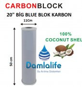 20" Inç Big Blue Jumbo 5 Micron Blok Karbon Filtre - 1