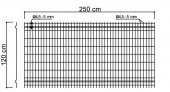 Evim Bahçe Demonte Panel Tel Çit 120x250 cm - 8