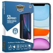 Buff iPhone 11 Pro Max/Xs Max 5D Privacy Ekran Koruyucu - 1