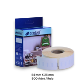Ecotag Dymo Lw Muadili İade Adres Etiketi 54 mm x 25 mm 500 Adet - 1