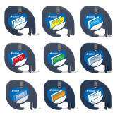 EcotagPlus Dymo Letratag Muadili Plastik Şerit Etiket Şeffaf 10 lu Eco Paket - 4