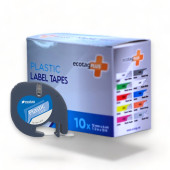 EcotagPlus  Dymo Letratag Muadili Plastik Şerit Etiket Şeffaf 10 lu Eco Paket - 8