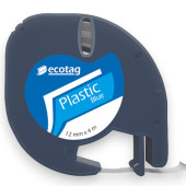 EcotagPlus Dymo Letratag Muadili Plastik Şerit Etiket Mavi 10 lu Eco Paket - 7