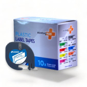 EcotagPlus Dymo Letratag Muadili Plastik Şerit Etiket Beyaz 10 lu Eco Paket - 6
