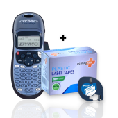 Dymo Letratag Etiket Yazcı ve 10 Adet EcotagPlus Şerit Etiket 12 mm x 4 mt Kagıt Beyaz - 2