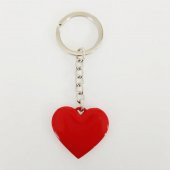 Sevgiliye Hediye Metal Kalpli Unisex Anahtarlık - 2