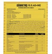 Gübretaş 10 5 40 + ME İz Elementli ( Bakır Demir Mangan Çinko ) Tamamı EDTA ile Şelatlı Amonyum ve Nıtrat Azotu Fosfor Potasyum Harmanlanmış Sebze ve Meyve Büyümesini Sağlayan Toz NPK Gübresi 5 Kg - 7