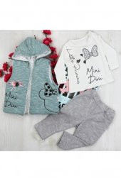 Hippıl Baby Minnie Diva Baskılı Yelekli 3lü Takım - 2