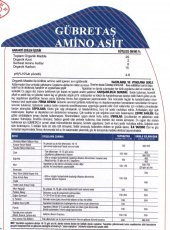 Gübretaş AMİNO ASİT Yaprak ve Damla Sulamadan Verilen Organik Humik + Fulvik Asit İçeren Organik Azot Bitkisel Menşeli Aminoasıt Çözeltisi Sıvı Gübre 20 Lt - 3