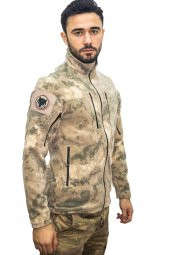 Jandarma Kamuflaj Taktik Polar Hırka - Askeri Mont - 2