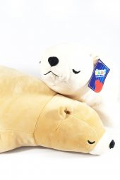Peluş Yatan Yastık Kutup Ayısı 55 Cm Uyku Arkadaşı Hediyelik - 1