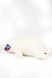 Peluş Yatan Yastık Kutup Ayısı 55 Cm Uyku Arkadaşı Hediyelik - 4