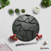 DECORITA Cam Kesme Tahtası- Antrasit Kristal - 4