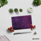 DECORITA Cam Kesme Tahtası - Mor Doku - 1