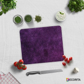 DECORITA Cam Kesme Tahtası - Mor Doku - 2