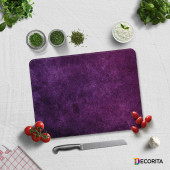 DECORITA Cam Kesme Tahtası - Mor Doku - 3