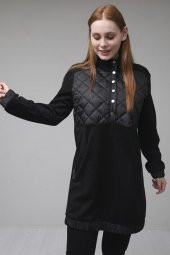KAPİTONELİ SWEATSHİRT Siyah - 5