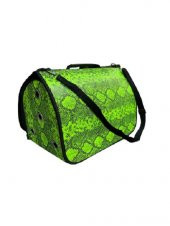 Orijin Kedi Köpek Deri Flybag Taşıma Çantası Kobra 42X26X25 cm - 3