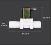 12 volt 1/2 ölçekli manyetik elektrikli Solenoid vana (valf) sulamada ,nemlendirme sisteminde - 1