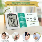 ThermoPro TP50 Termometre İç Mekan Dijital Isı ve Nem Ölçer - 2