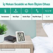 ThermoPro TP50 Termometre İç Mekan Dijital Isı ve Nem Ölçer - 6