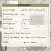 ThermoPro TP50 Termometre İç Mekan Dijital Isı ve Nem Ölçer - 8
