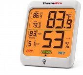 ThermoPro TP53 Termometre İç Mekan Dijital Isı ve Nem Ölçer - 1