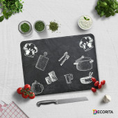 DECORITA Cam Kesme Tahtası- Karatahta Görünümlü - 3