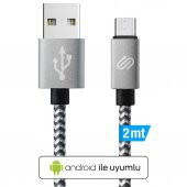 QWERTS Micro USB Hızlı Şarj Kablosu (2 Metre) - 1