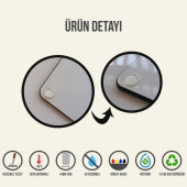 DECORITA Cam Kesme Tahtası- Su ve Sebzeler - 6