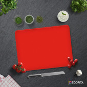 DECORITA Cam Kesme Tahtası- Düz Renk - Nar Çiçeği - 3