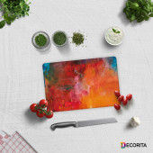 DECORITA Cam Kesme Tahtası- Renkli Yağlıboya - 1