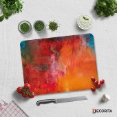 DECORITA Cam Kesme Tahtası- Renkli Yağlıboya - 3