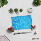 DECORITA Cam Kesme Tahtası - Deniz Baskılı - 1
