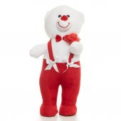 Güllü Ayakta Duran Peluş Ayıcık - 6