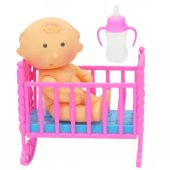 Beşikte Biberonlu Bebek 10 cm - 1