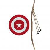 Ahşap Oyuncak Seti 2 Parça, KAPTAN TÜRKİYE KALKAN + Diriliş Ertuğrul OK YAY Takımı - 1