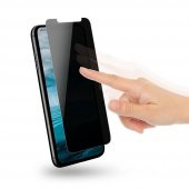 Xiaomi Redmi 8 / 8A Hayalet Privacy Gizli Cam Ekran Koruyucu Siyah - 3