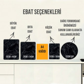 DECORITA Cam Kesme Tahtası- Düz Renk - Gri - 5