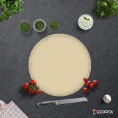 DECORITA Cam Kesme Tahtası- Düz Renk - Bej - 4