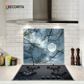 DECORITA Cam Ocak Arkası Koruyucu- Gece Desen - 2