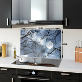 DECORITA Cam Ocak Arkası Koruyucu- Gece Desen - 5