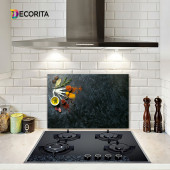 DECORITA Cam Ocak Arkası Koruyucu- Baharat Çeşnisi - 1