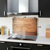 DECORITA Cam Ocak Arkası Koruyucu- Ahşap Görünümlü - 5