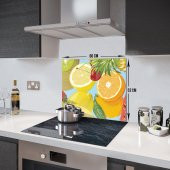 DECORITA Cam Ocak Arkası Koruyucu- Ekşi Meyveler thumbnail 2