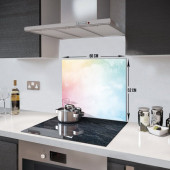 DECORITA Cam Ocak Arkası Koruyucu- Renkli Değişim - 2