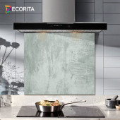 DECORITA Cam Ocak Arkası Koruyucu- Gri Duvar - 2